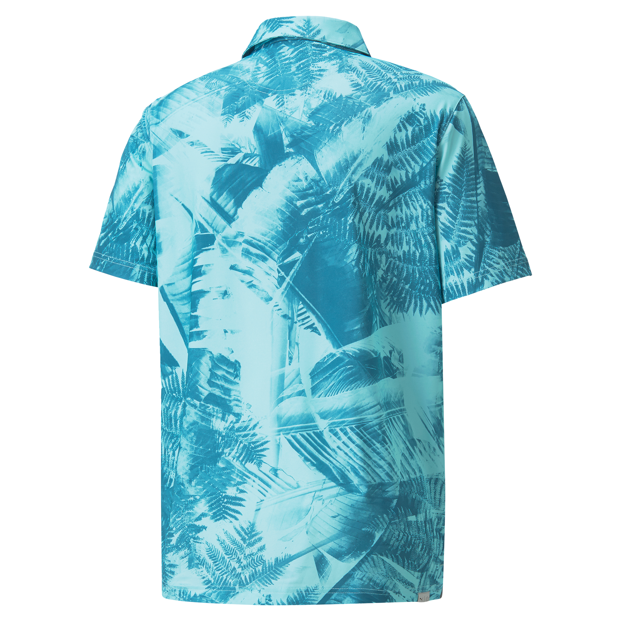 MATTR Palm Leaves Men's Short Sleeve Golf Polo Shirt