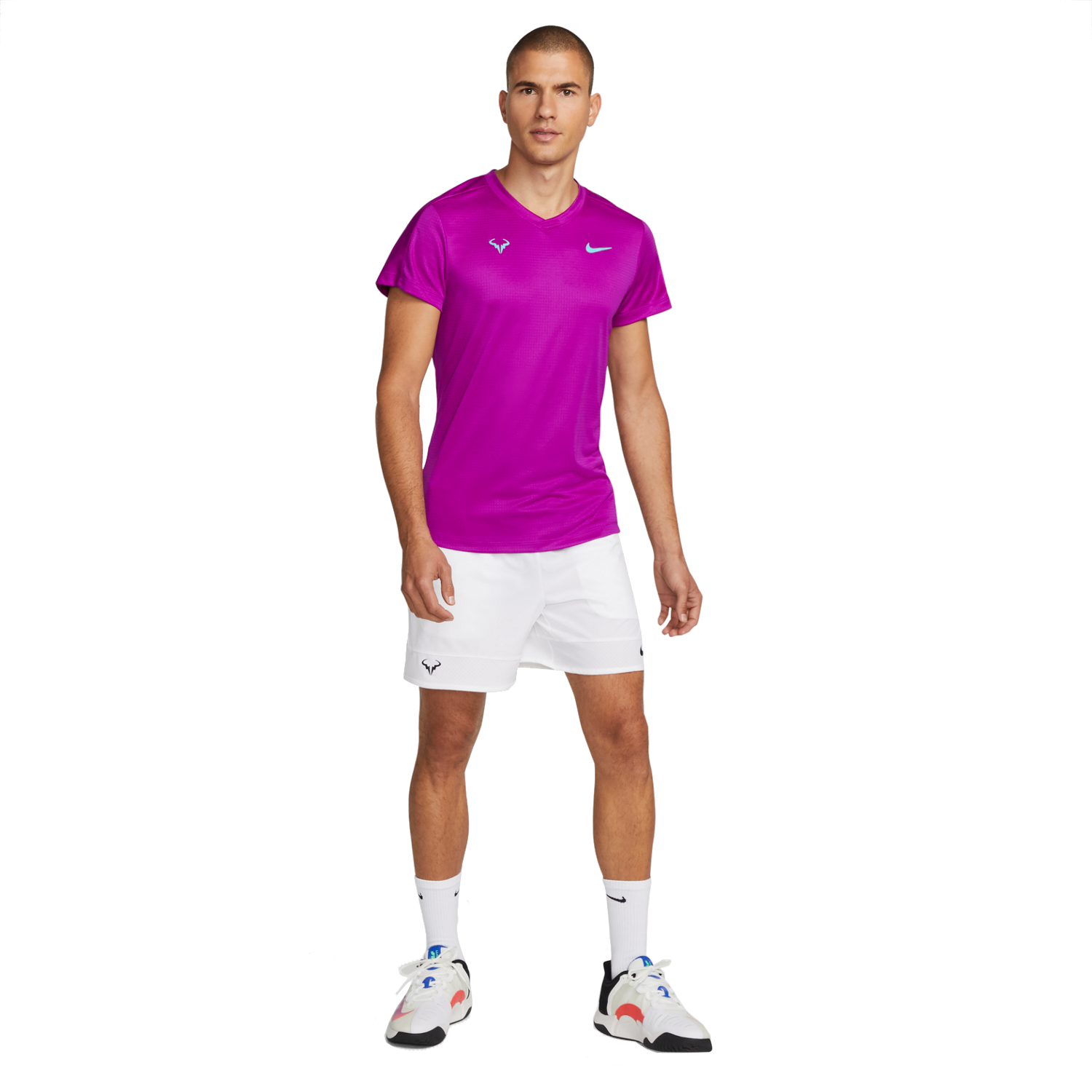 Rafa Challenger Men's Short-Sleeve V-Neck Tee Shirt