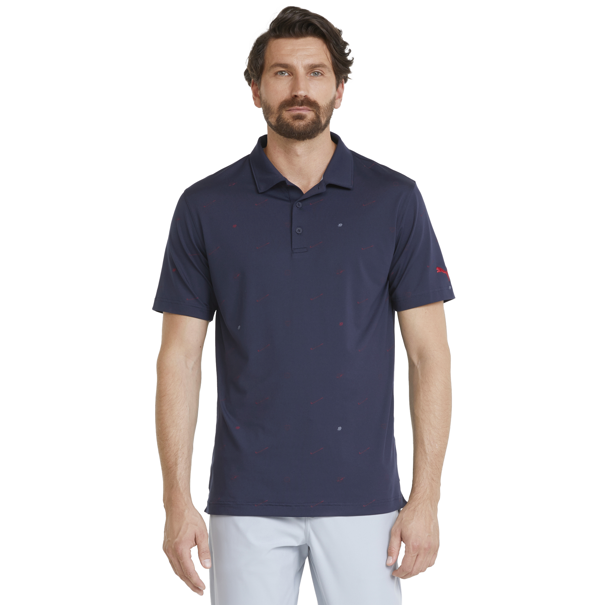 Cloudspun Love US Open Men's Short Sleeve Golf Polo Shirt