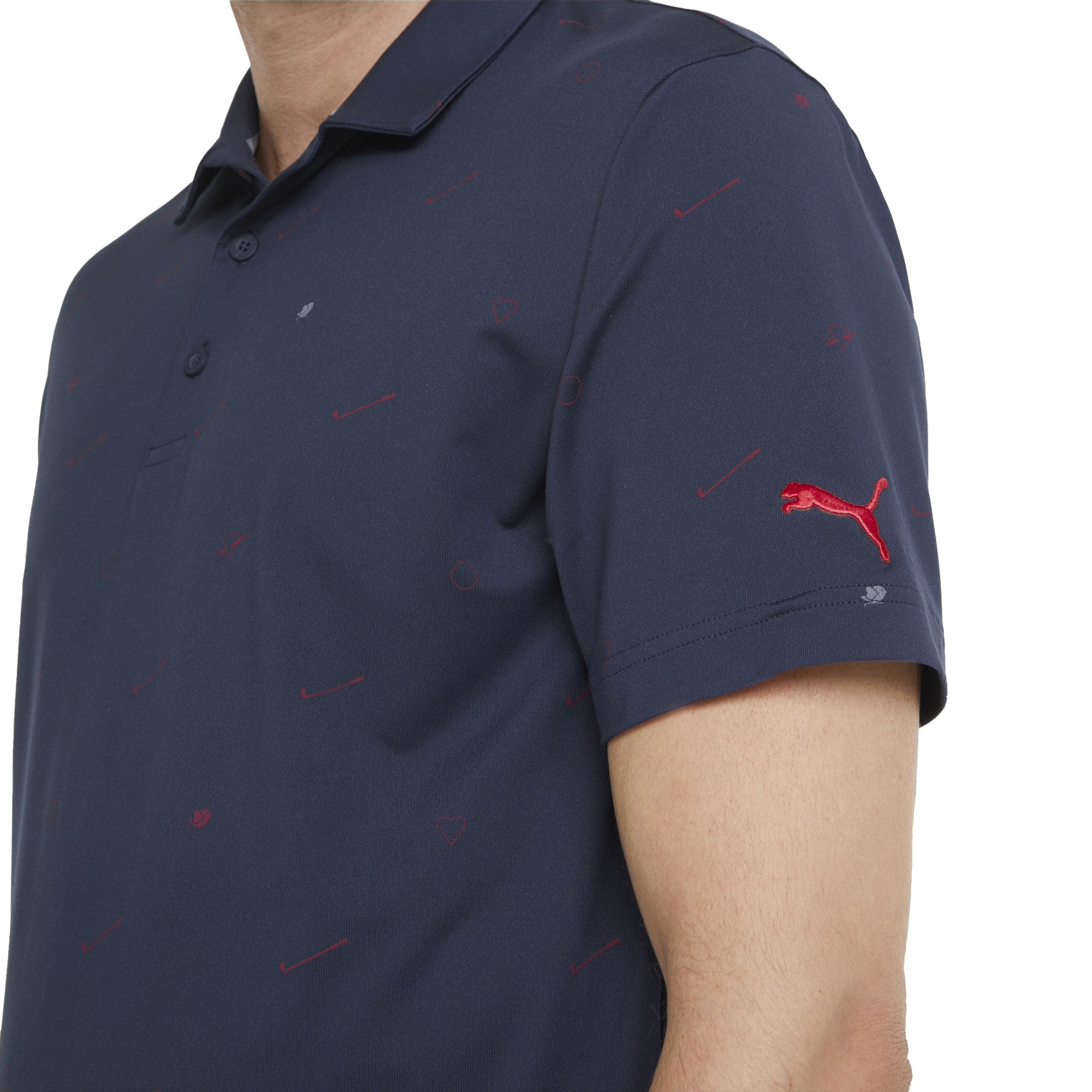 Cloudspun Love US Open Men's Short Sleeve Golf Polo Shirt