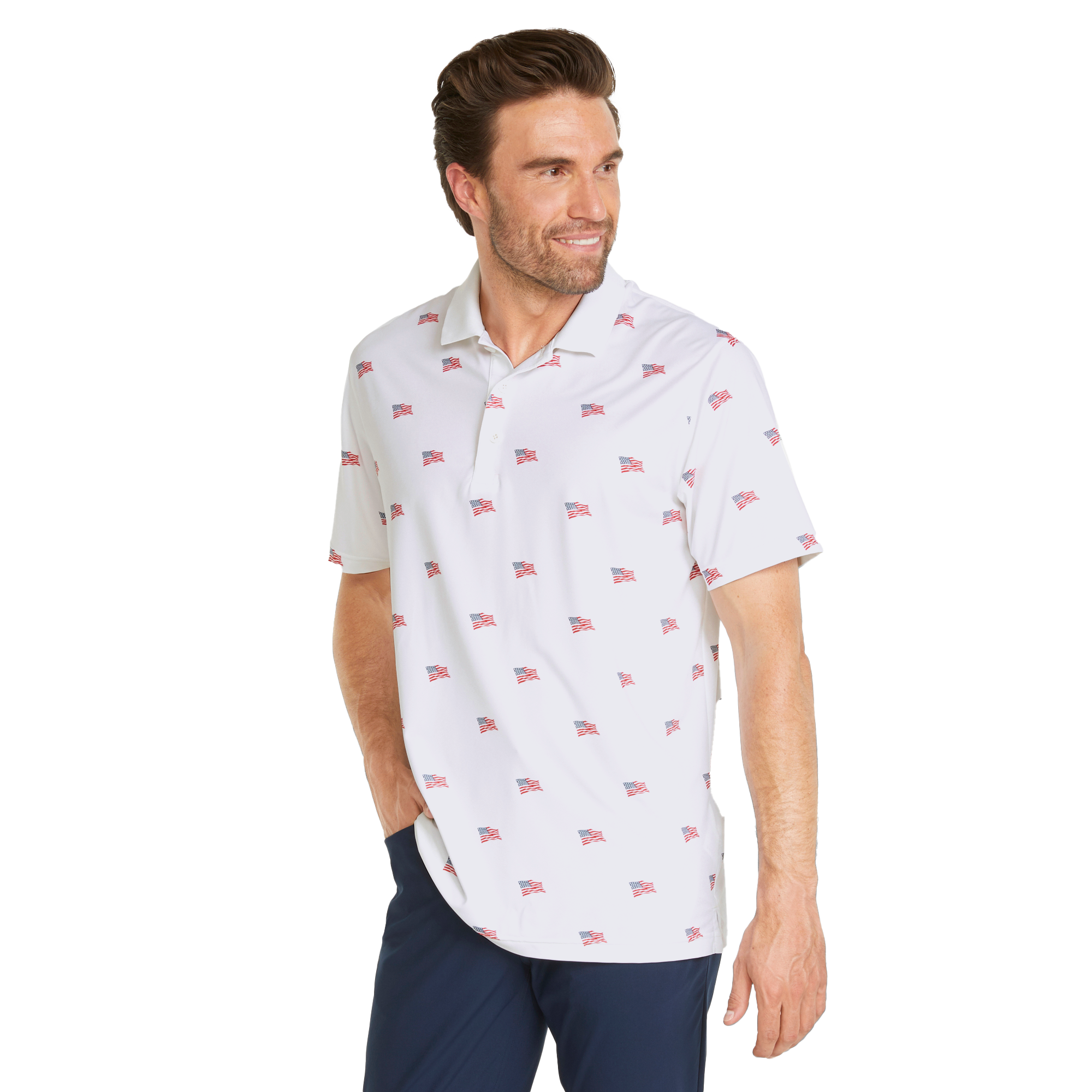 Volition Flags Men's Short Sleeve Golf Polo Shirt