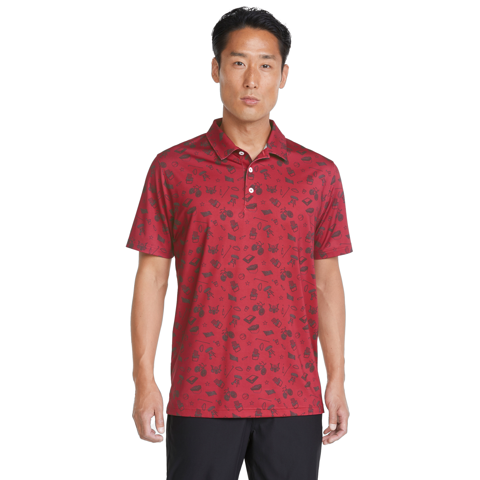 Volition Block Party Men's Short Sleeve Golf Polo Shirt