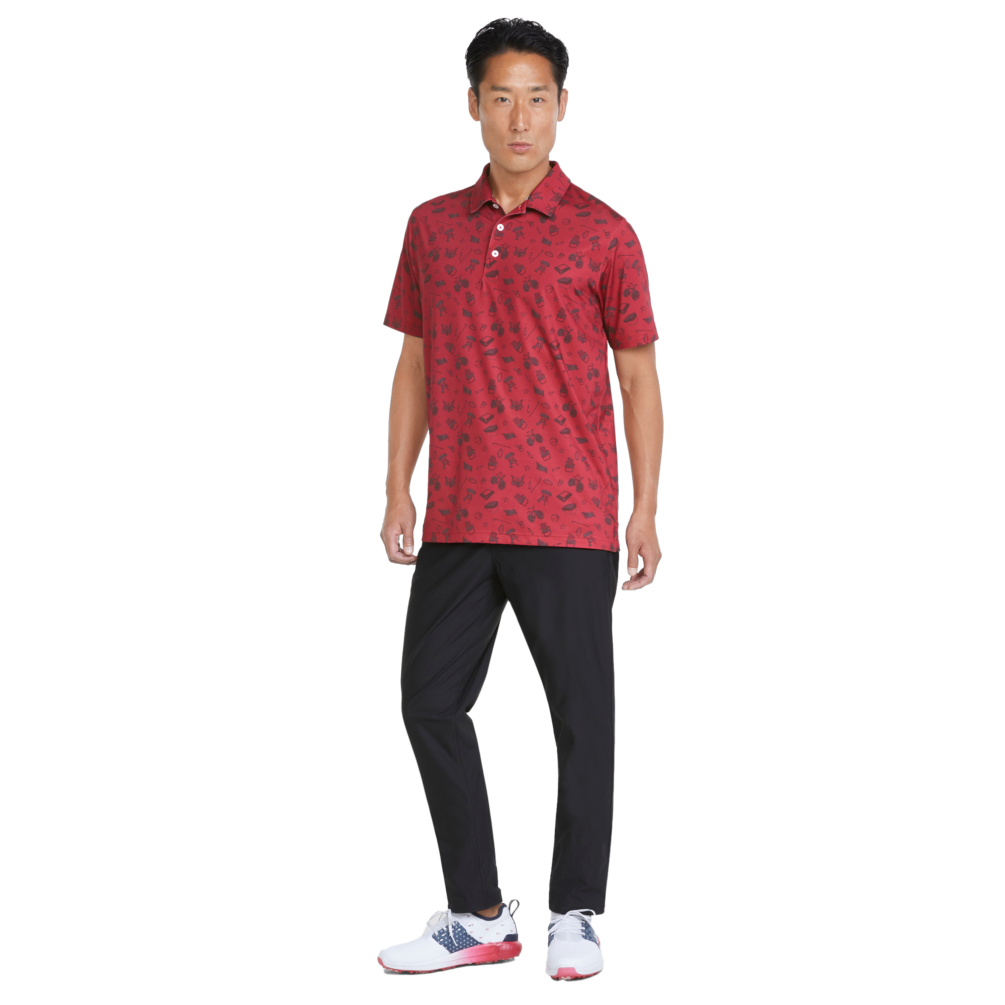Volition Block Party Men's Short Sleeve Golf Polo Shirt