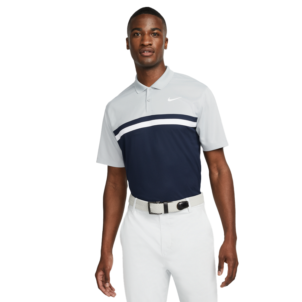 Nike Dri-Fit Victory CB Light Smoke Grey / Obsidian / White / White S Polo