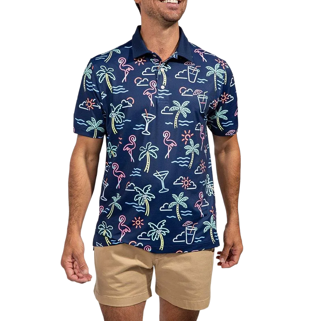 Chubbies The Neon Light (Performance Polo) PGA TOUR Superstore