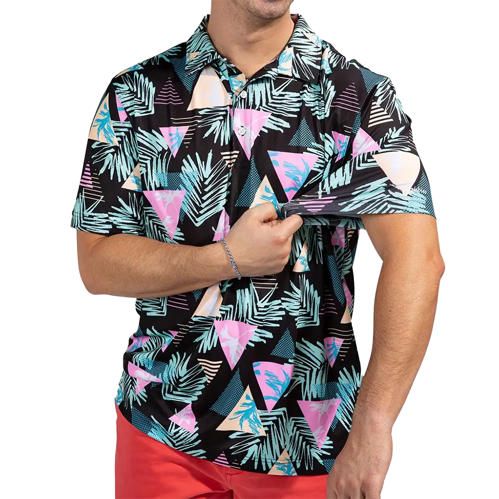 The 2 For Tee Performance Men's Short Sleeve Golf Polo Shirt