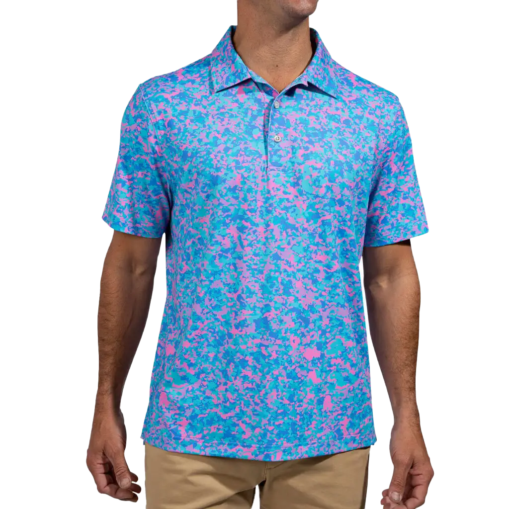 The Cotton Candies Performance Men's Short Sleeve Golf Polo Shirt