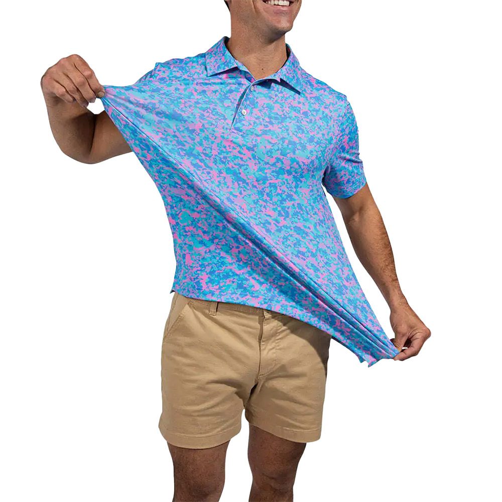 The Cotton Candies Performance Men's Short Sleeve Golf Polo Shirt