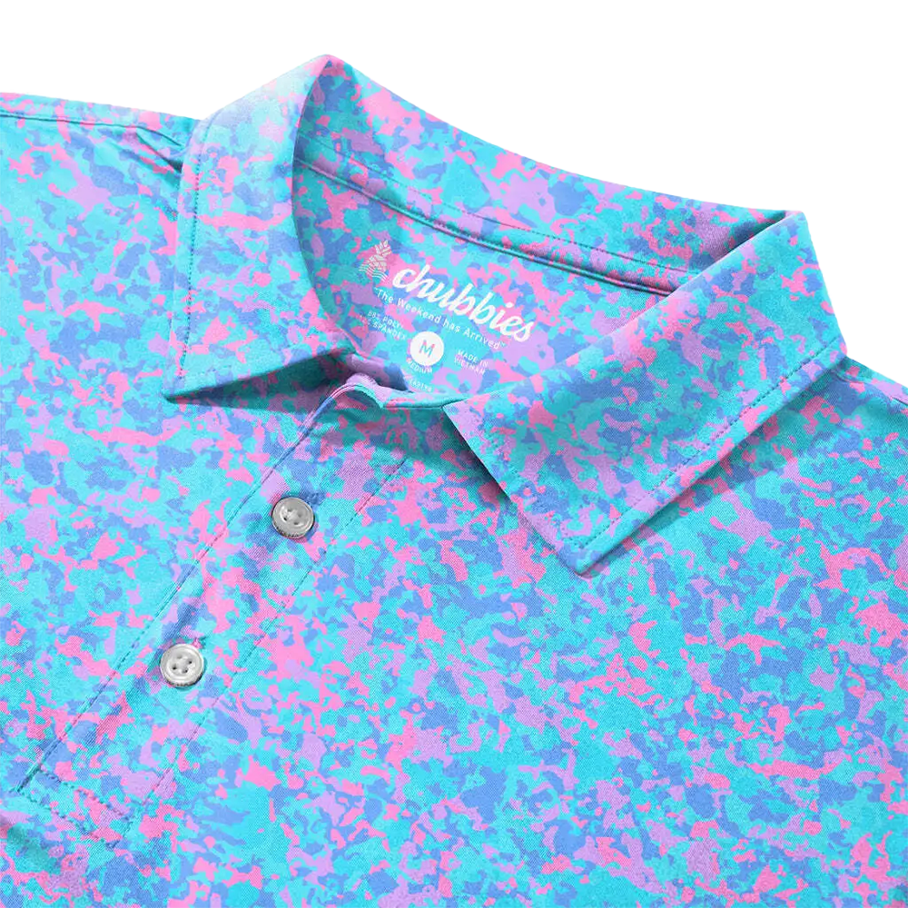 The Cotton Candies Performance Men's Short Sleeve Golf Polo Shirt