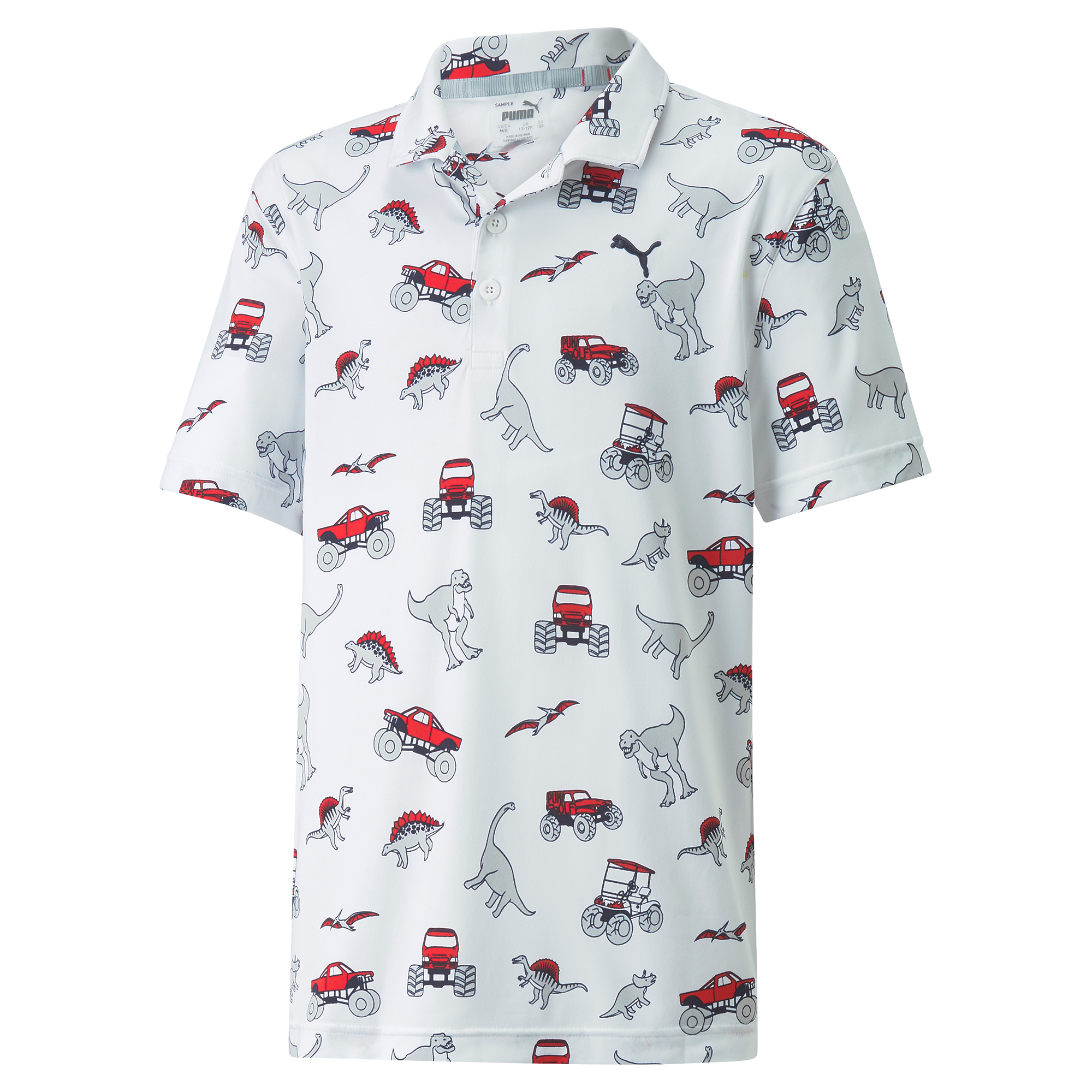 Boys CLOUDSPUN Dino-Mite Golf Polo