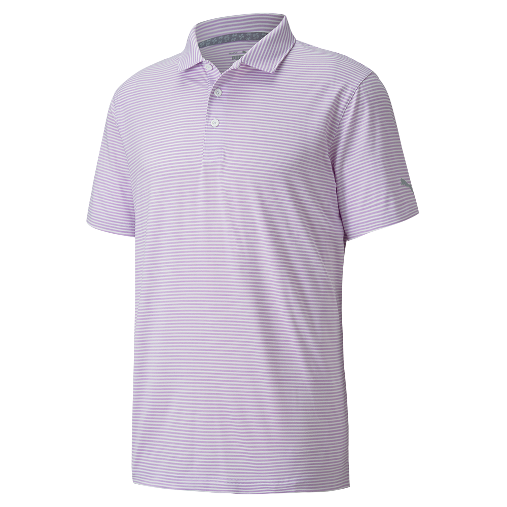 Caddie Stripe Men's Short Sleeve Golf Polo Shirt