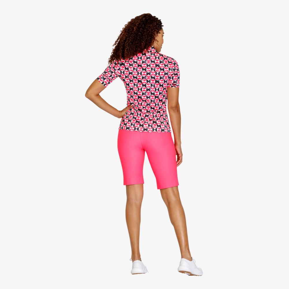 Pink Rendezvous Collection: Camari Geo Print Short Sleeve Top