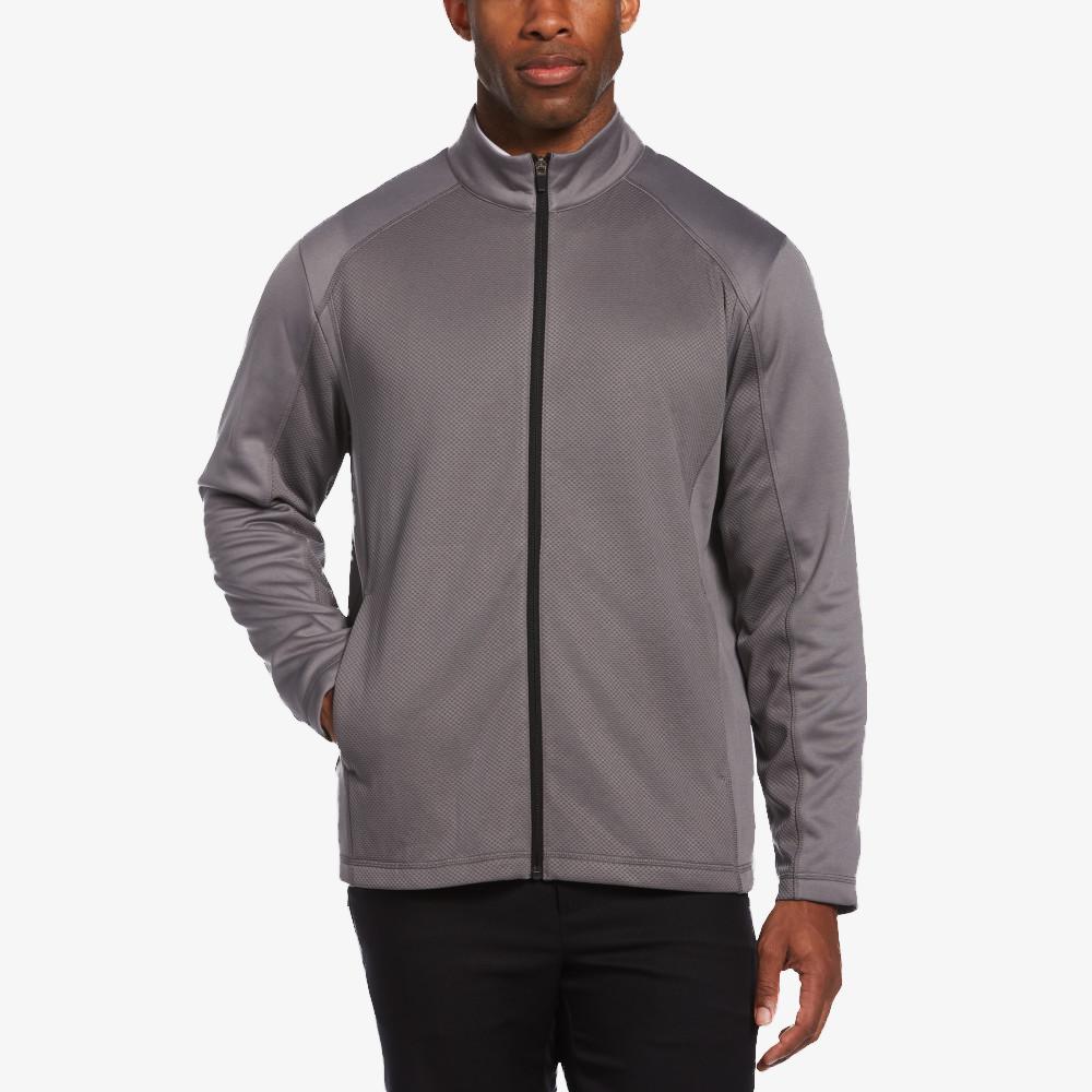 Mixed Texture Fleece Golf Jacket