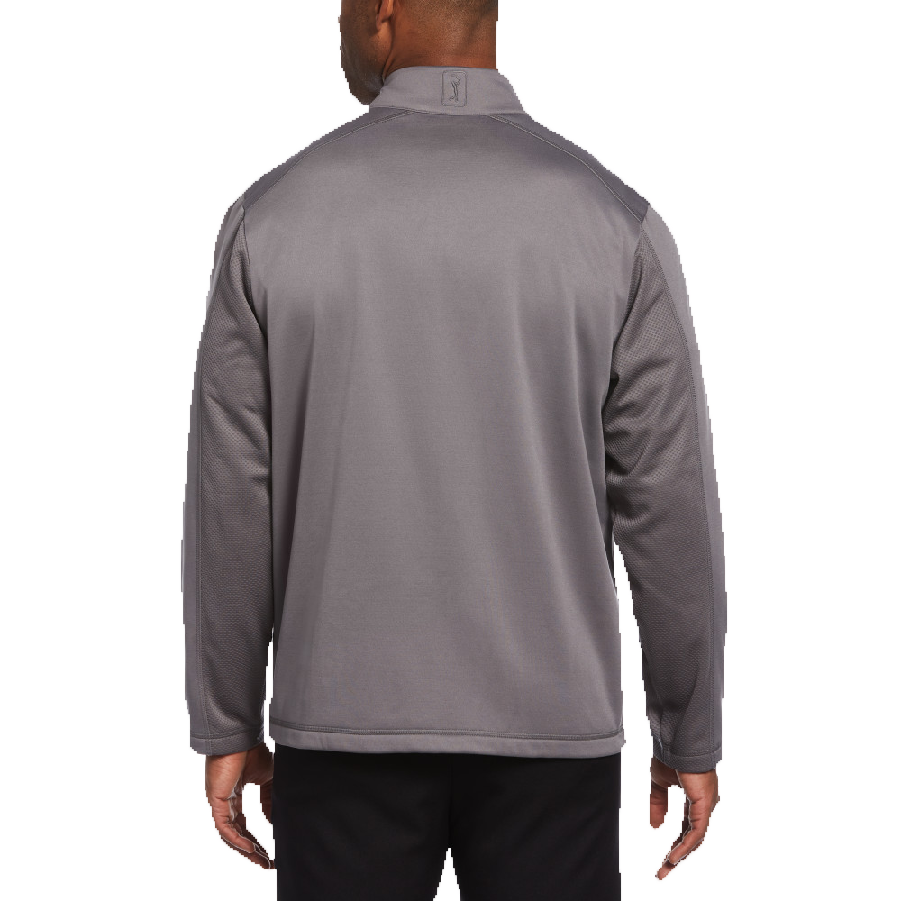 Mixed Texture Fleece Golf Jacket