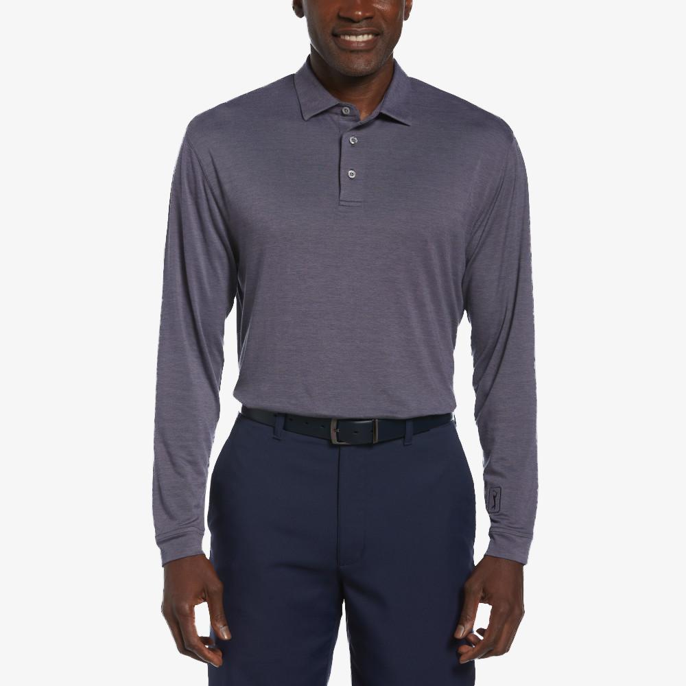 Luxury Performance Long Sleeve Golf Polo Shirt