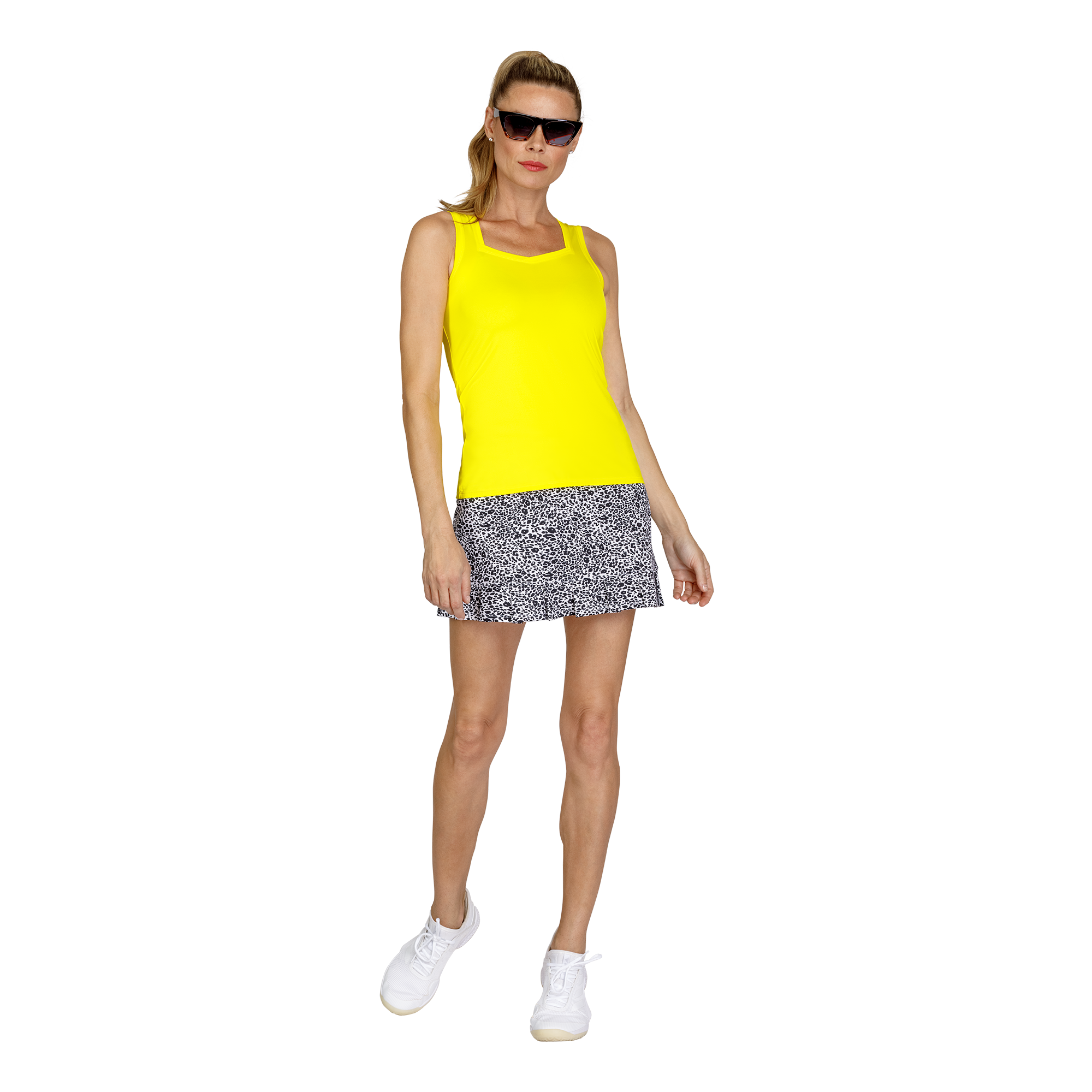 Dazzling Dreams Collection: Filippa Pleated Back Tank Top