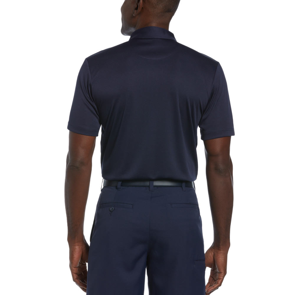 High Contrast Ombre Geo Print Men's Short Sleeve Golf Polo Shirt