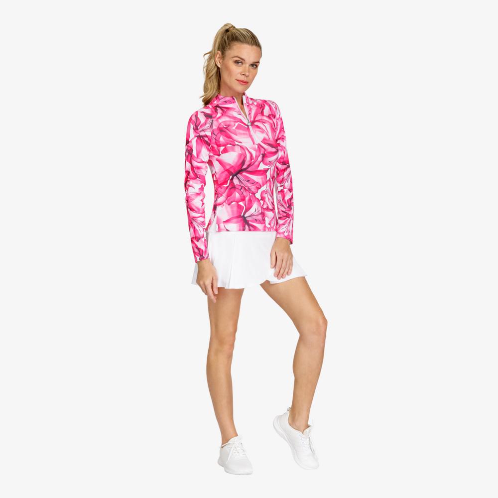 Fun in the Sun Lily Floral Quarter Zip Pull Over