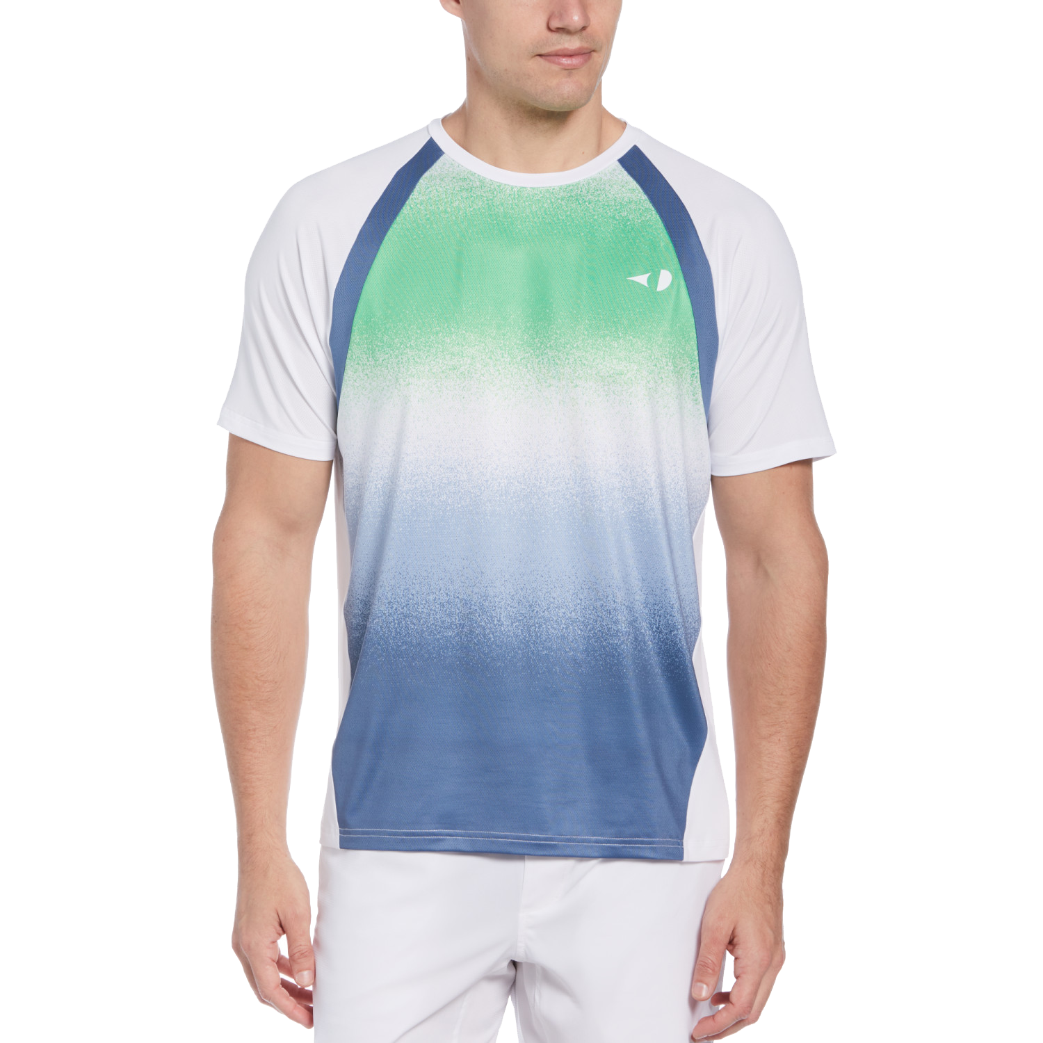 Grand Slam Spray Gradient Crew Neck Short Sleeve Tee Shirt | PGA 