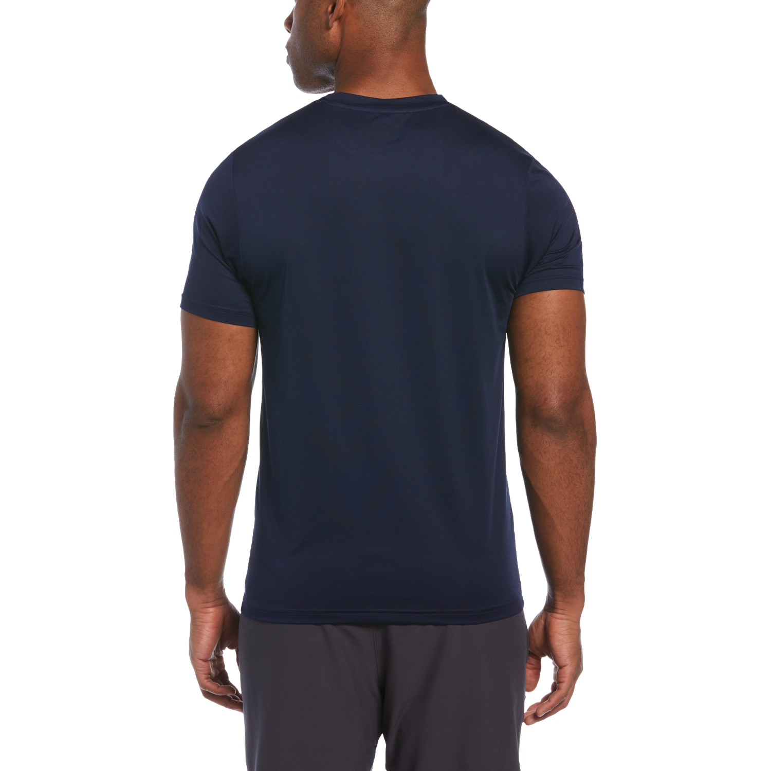 Blue Paint Splatter Men's Crew Neck Tee Shirt