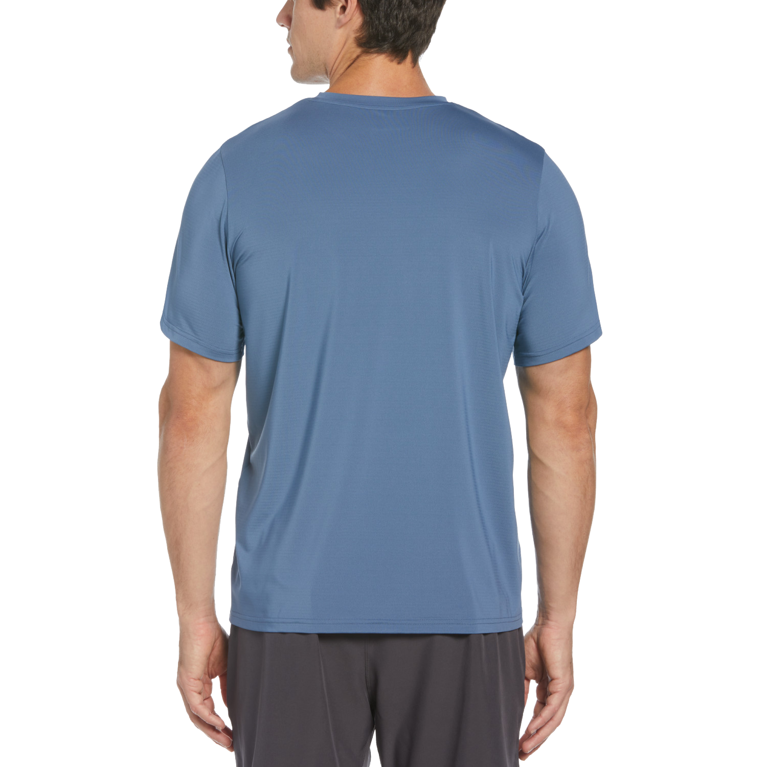 Pin Hole Mesh Men's Crew Neck Tee Shirt