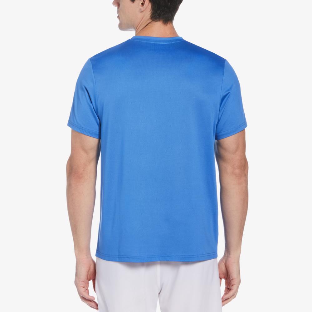 Linear Chest Printed Men's Short Sleeve Tee Shirt