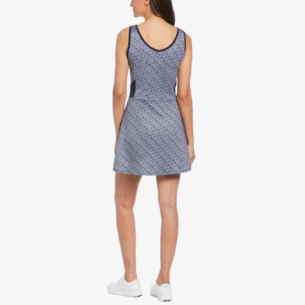 All In Printed Flounce Sleeveless Tennis Dress