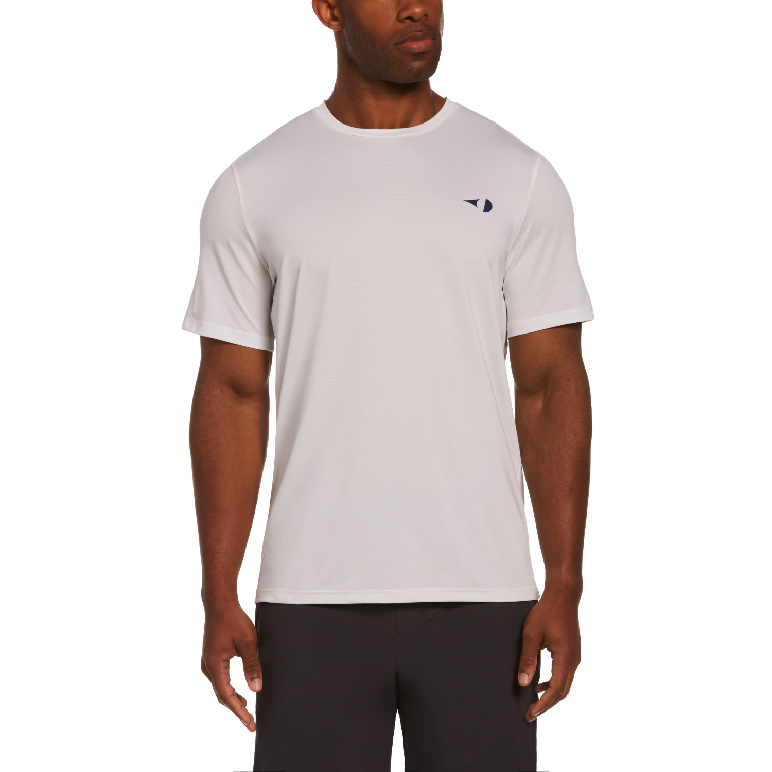 Pin Hole Mesh Men's Crew Neck Tee Shirt