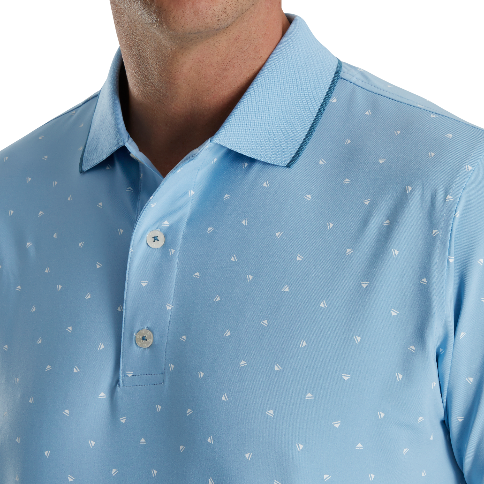 Push Play Print Lisle Knit Collar