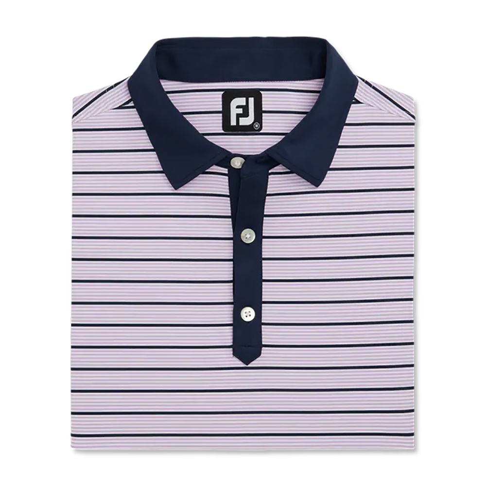 Accented Stripe Lisle Self Collar