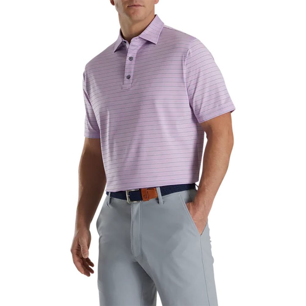 Triple Pinstripe Lisle Self Collar