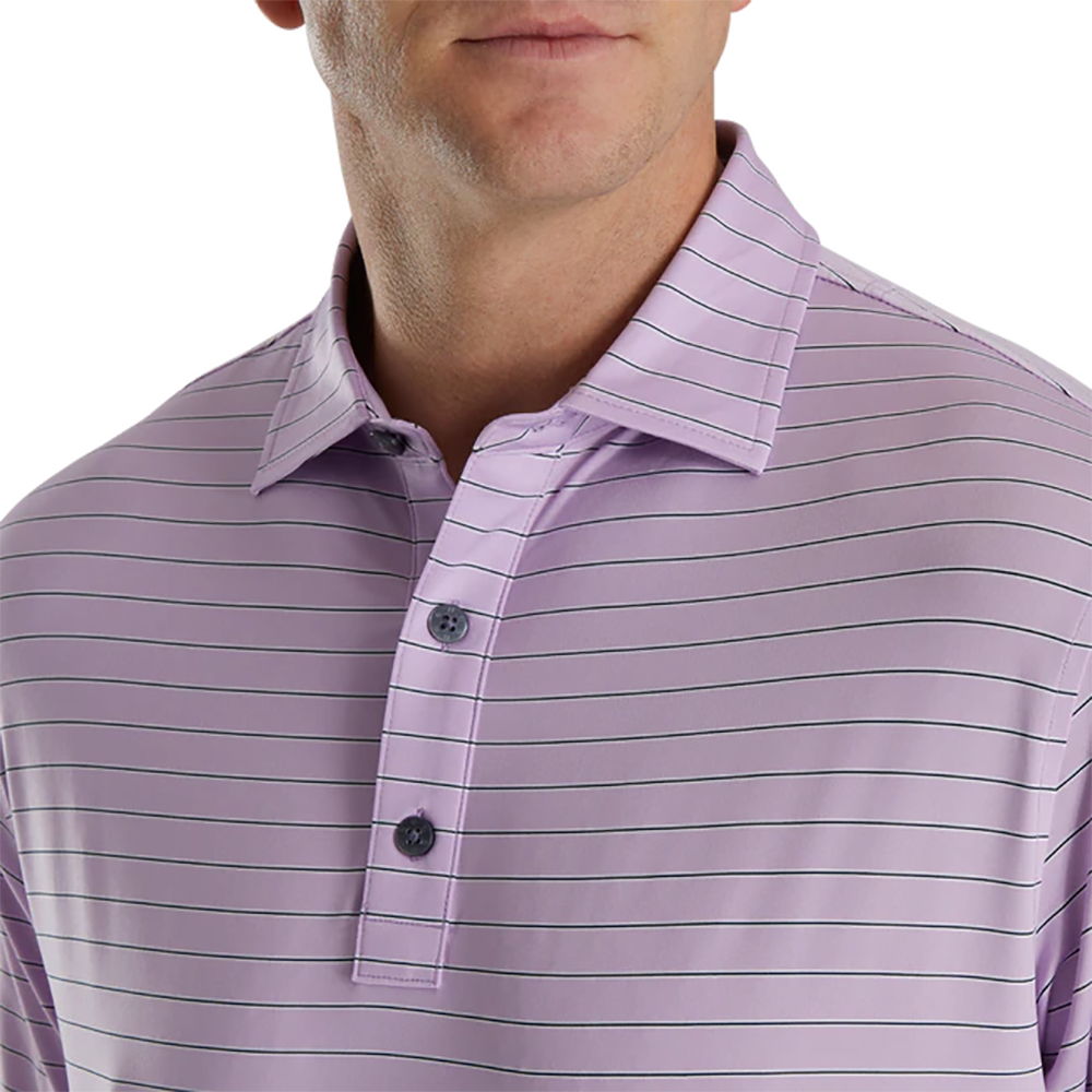 Triple Pinstripe Lisle Self Collar
