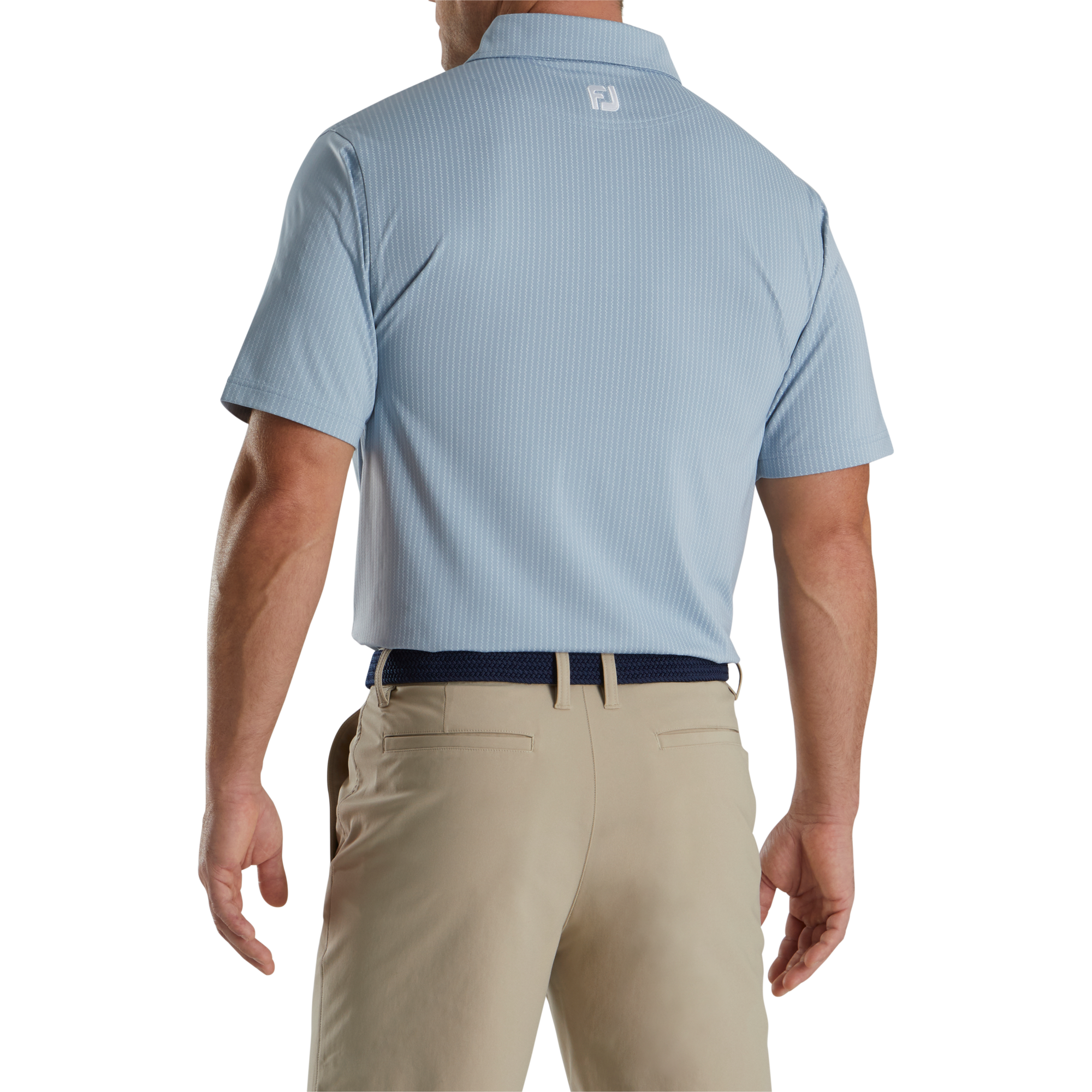 ZigZag Print Lisle Self Collar