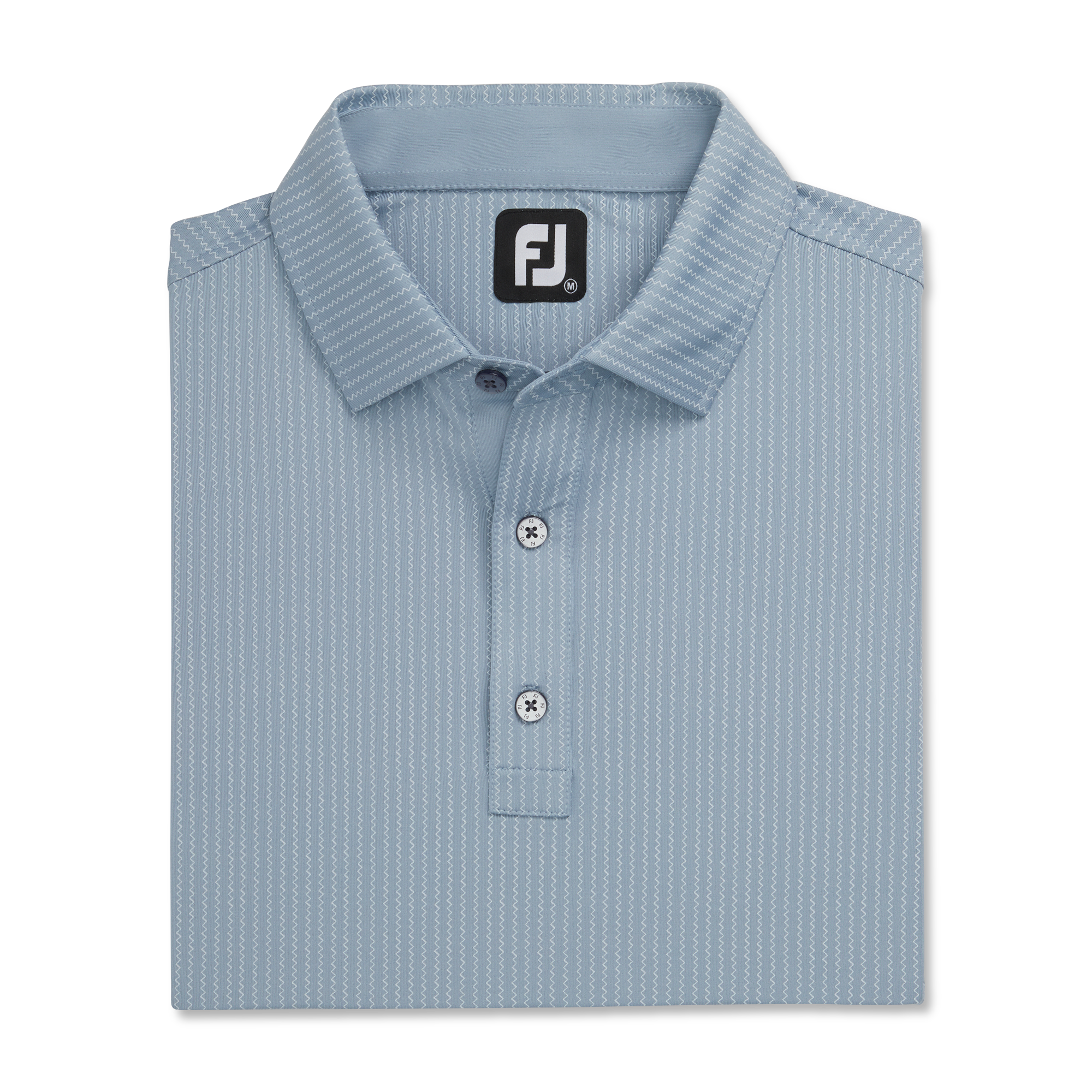 ZigZag Print Lisle Self Collar