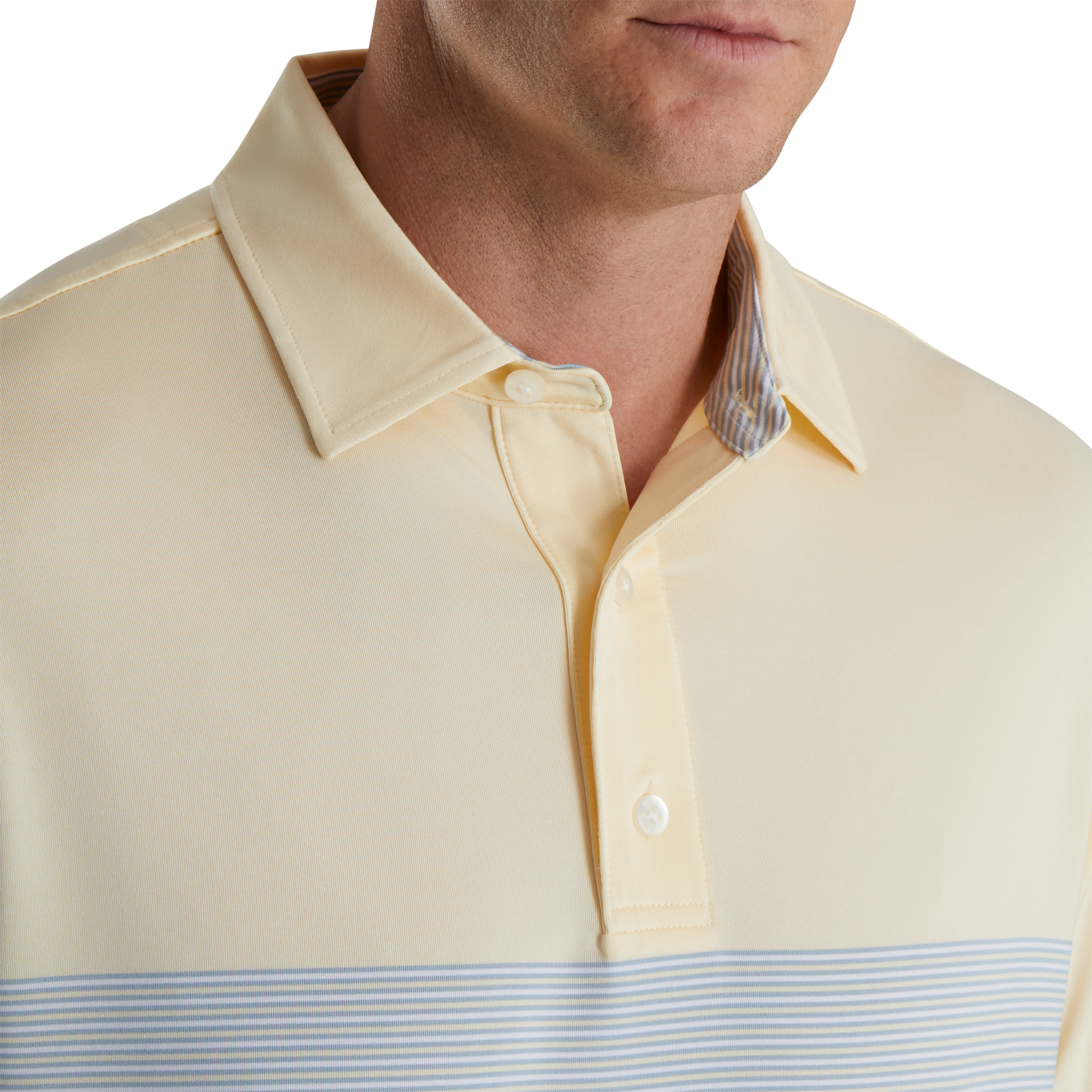 Color Block Lisle Self Collar