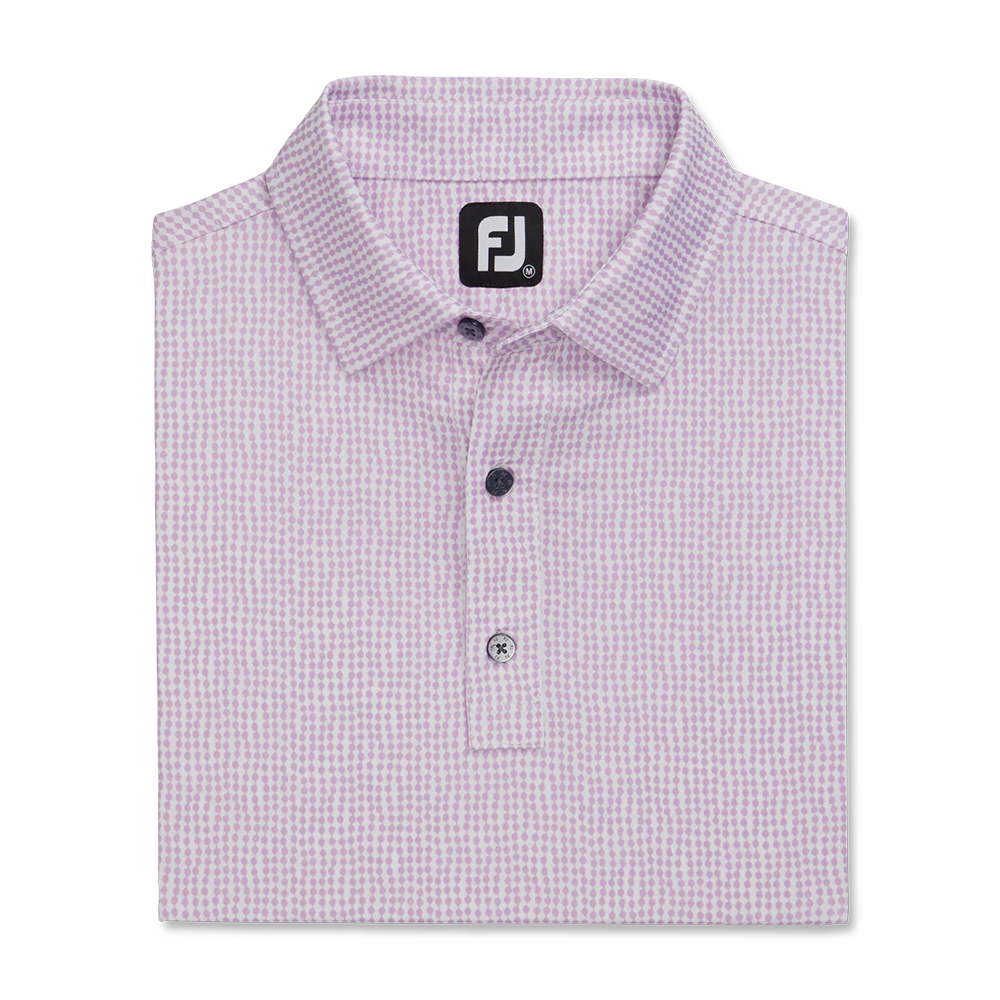 Bead Chain Print Lisle Self Collar