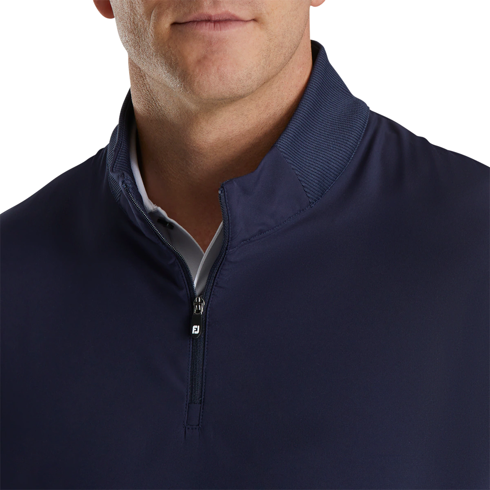 Stretch Woven Men's Golf Vest + Knit Accents