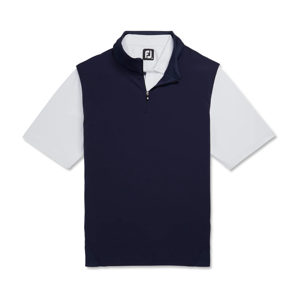 Stretch Woven Men's Golf Vest + Knit Accents