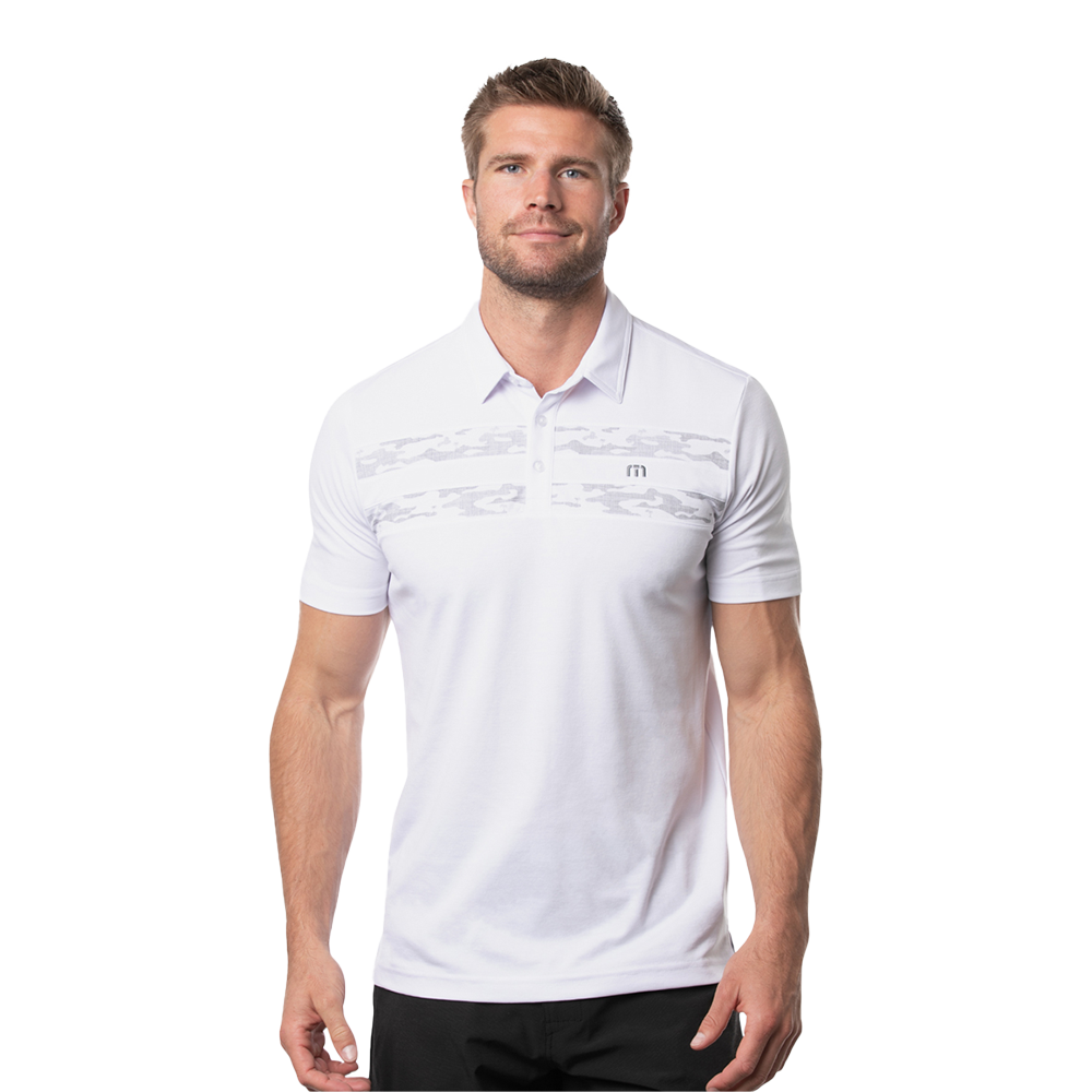 Sockeye Chest Stripe Men's Short Sleeve Golf Polo Shirt