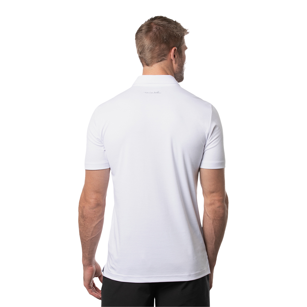 Sockeye Chest Stripe Men's Short Sleeve Golf Polo Shirt