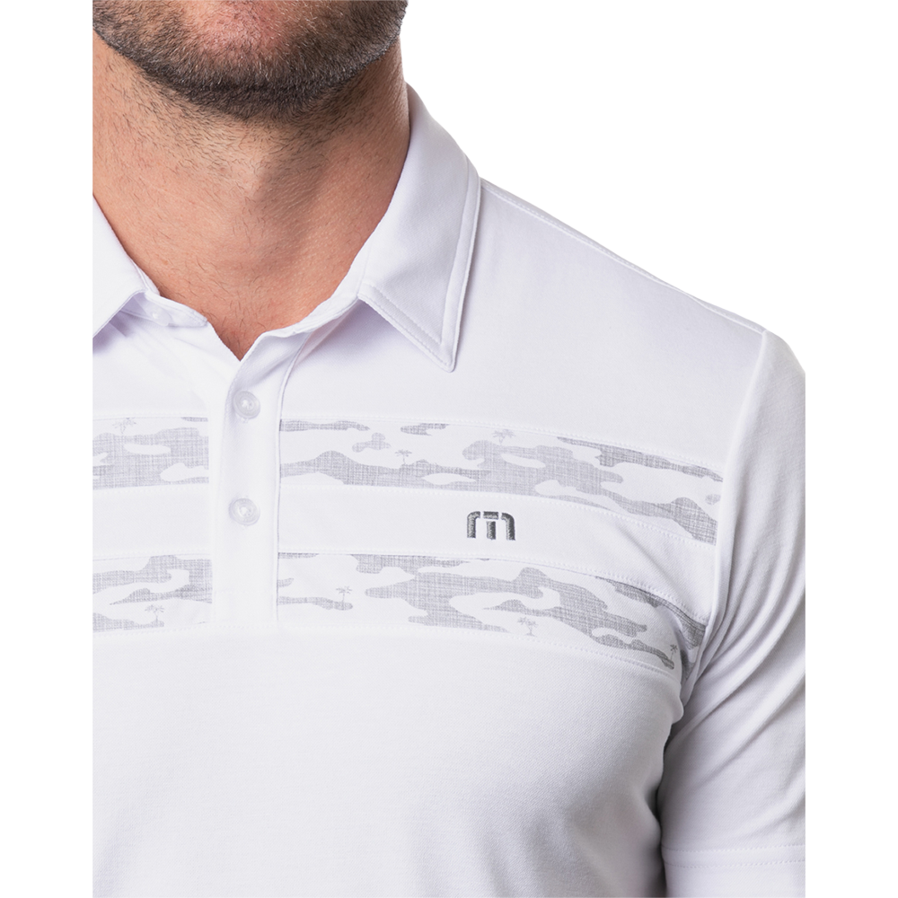Sockeye Chest Stripe Men's Short Sleeve Golf Polo Shirt