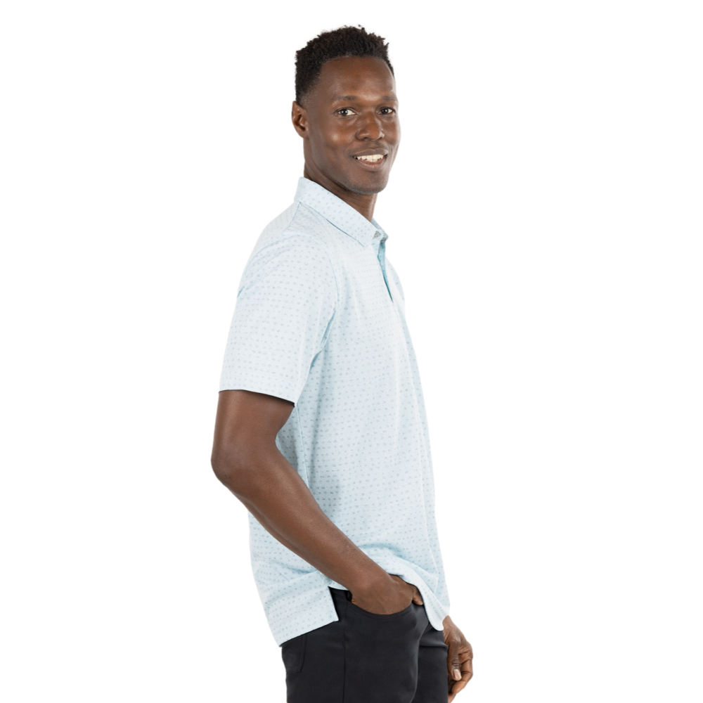 Thundersnow Men's Short Sleeve Golf Polo Shirt