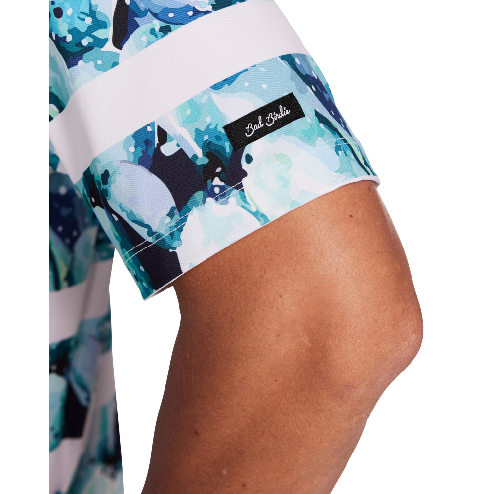 Stripe Show Men's Short Sleeve Golf Polo Shirt