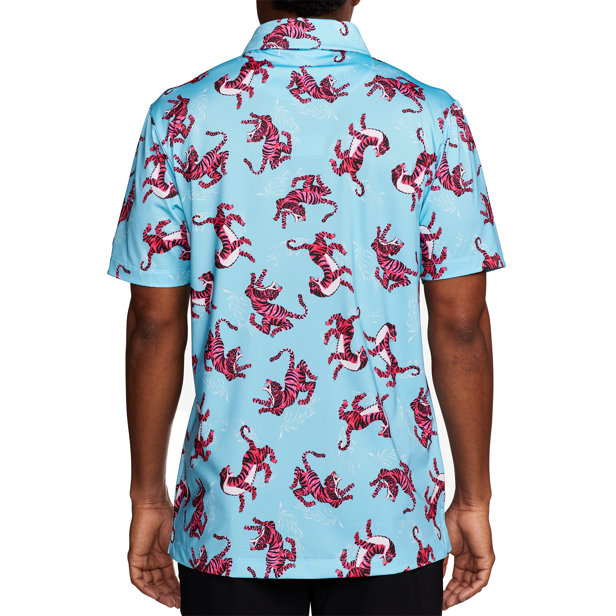 Tiger Watch Men's Short Sleeve Golf Polo Shirt