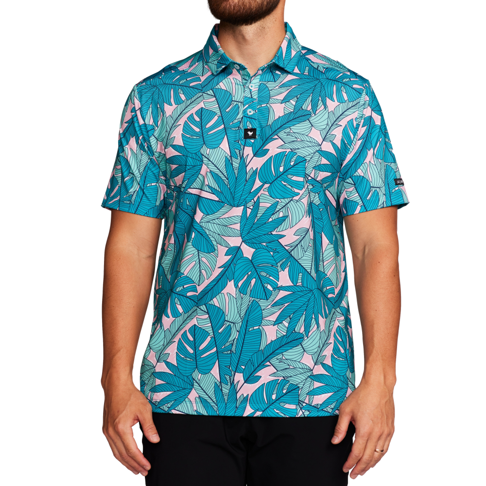 Palmnado Men's Short Sleeve Golf Polo Shirt