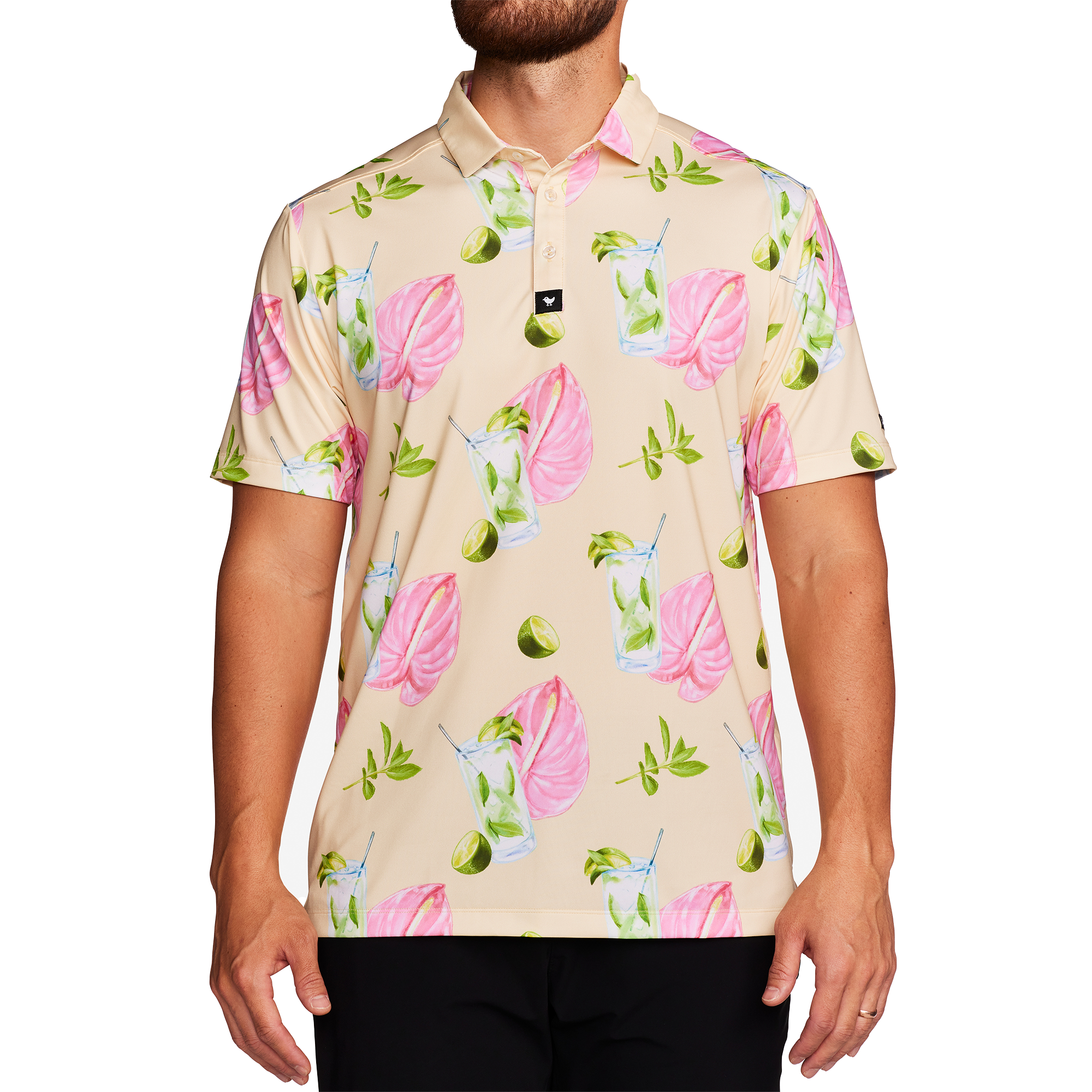 Mojito Men's Short Sleeve Golf Polo Shirt
