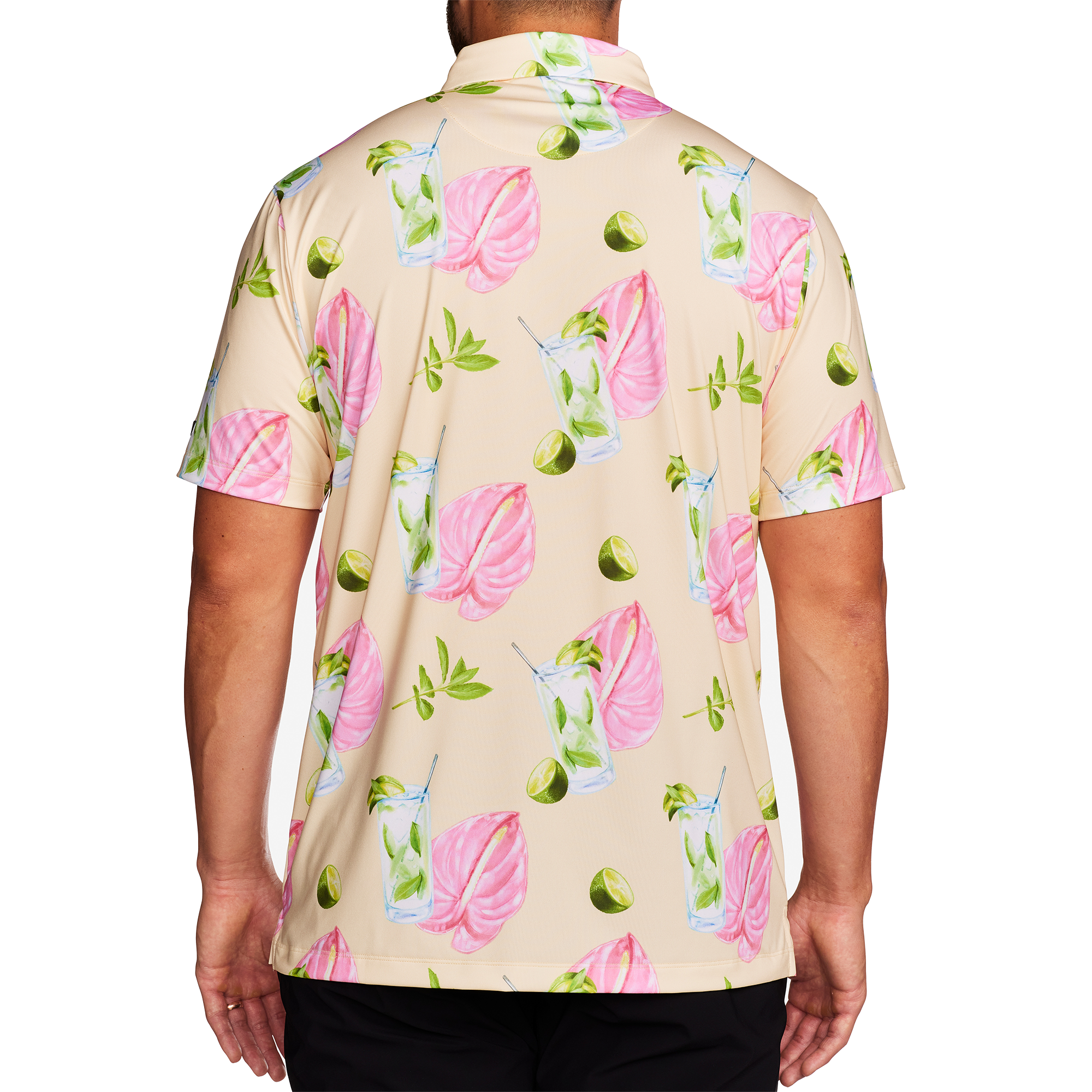 Mojito Men's Short Sleeve Golf Polo Shirt