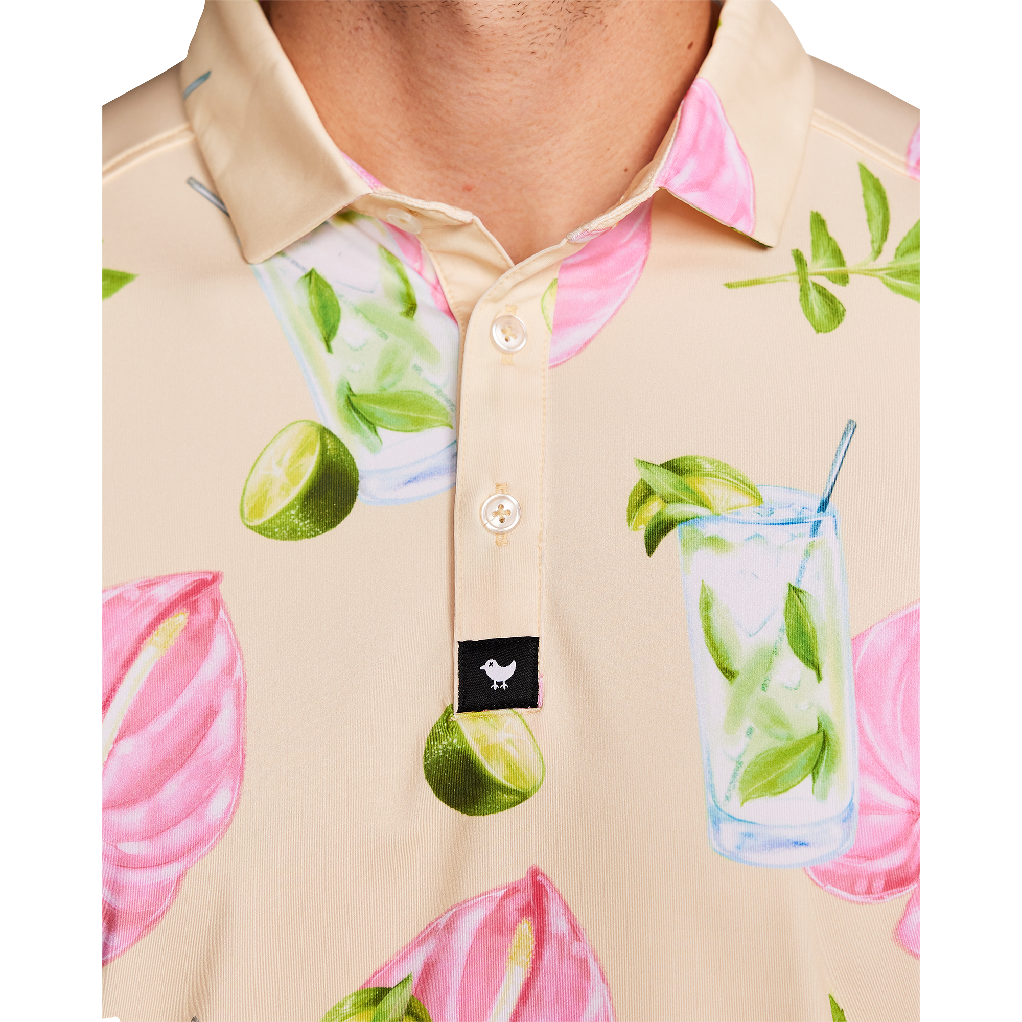 Mojito Men's Short Sleeve Golf Polo Shirt