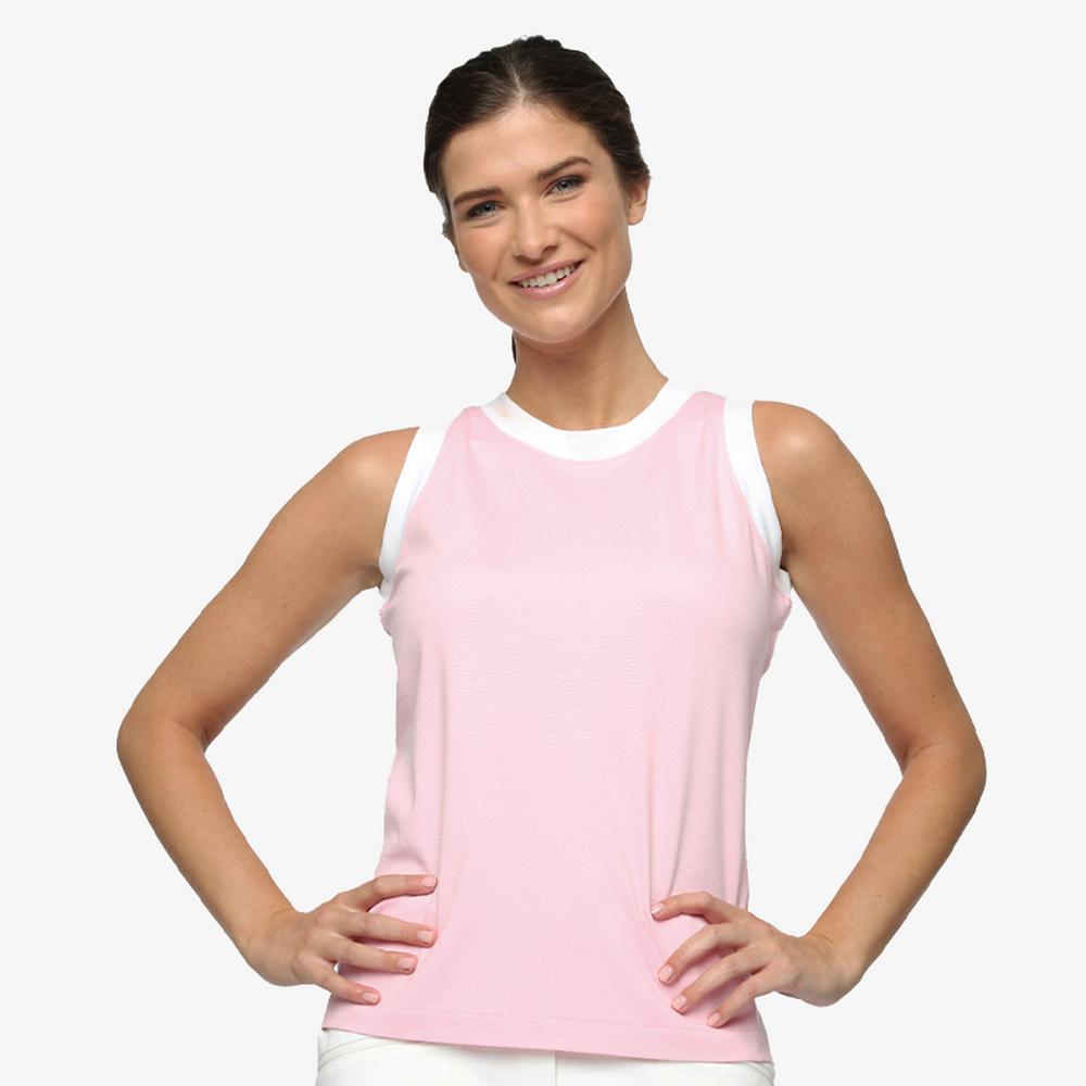 Tin Cup Collection: Ponte Sporty Shell Sleeveless Top
