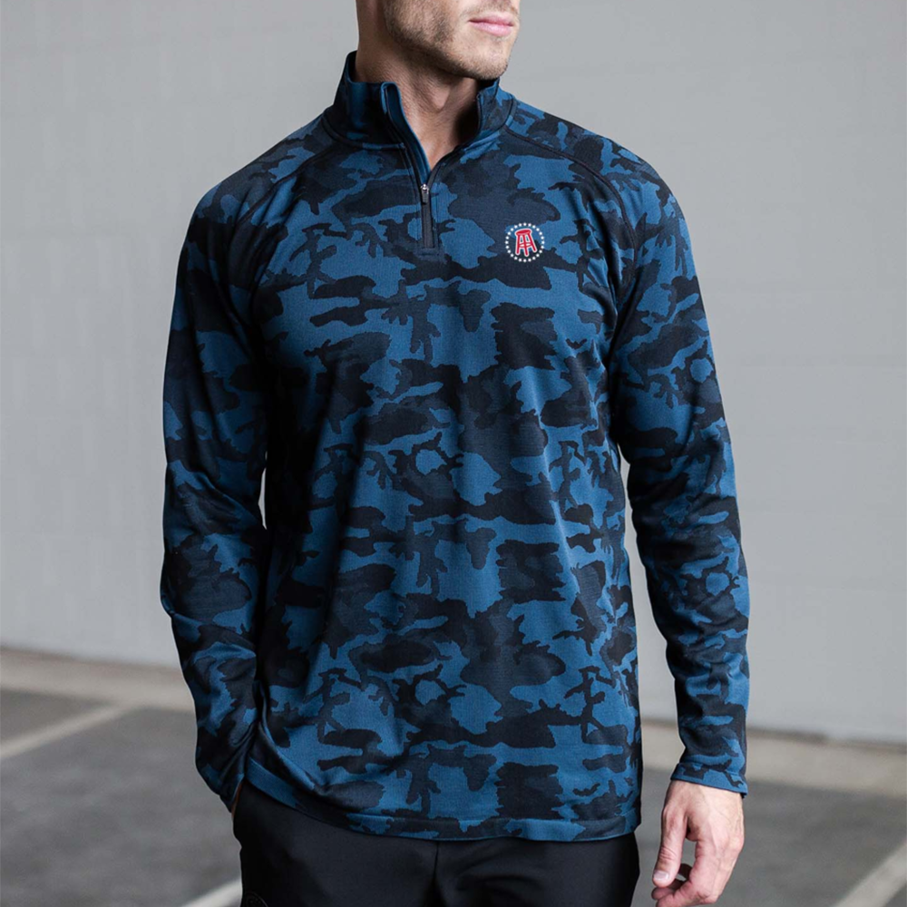 Barstool Seamless Camo Qtr Zip